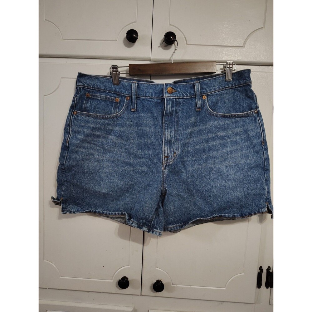 Madewell Perfect Mid Length Denim Jean Shorts A Line Womens 31